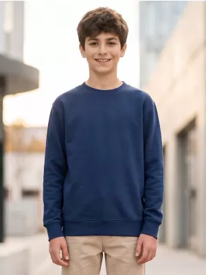 Dječji sweatshirt MALFINI CREW 427 PONOĆNO PLAVA