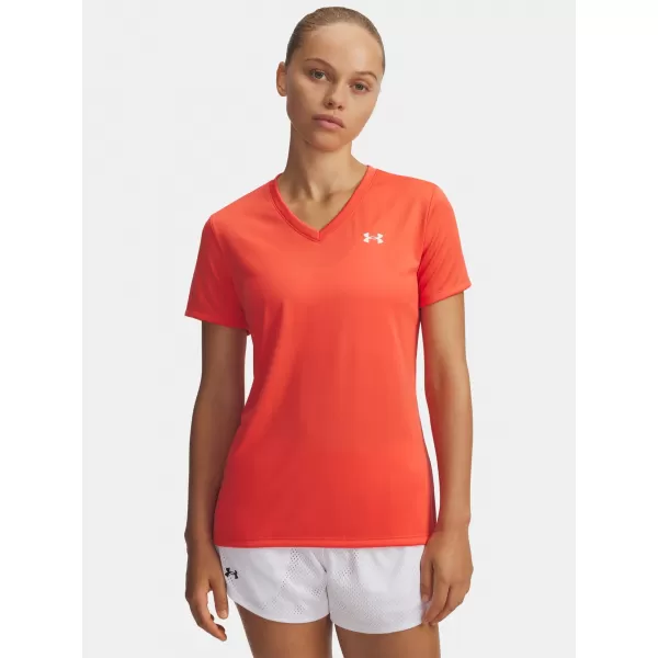  Ženska majica kratkih rukava UNDER ARMOUR TECH SSV- SOLID 1384229-690 CRVENA 