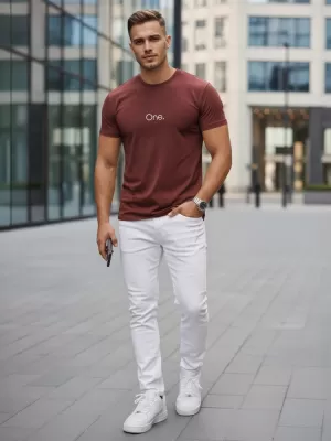 Muška majica kratkih rukava DSTREET NX5125R-BU KLARET