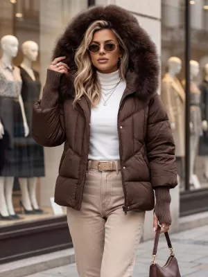 Ženska jakna DSTREET TY5744 SMEĐA
