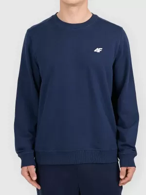 Muški sweatshirt 4F WMM00TSWSM1768 NAVIKE