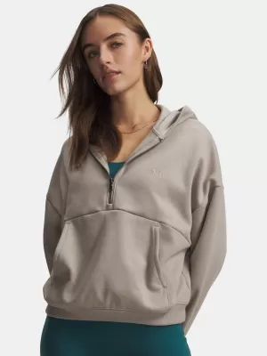 Ženski sweatshirt UNDER ARMOUR ICON FLEECE HZ HOODIE 6012843-203 SMEĐA