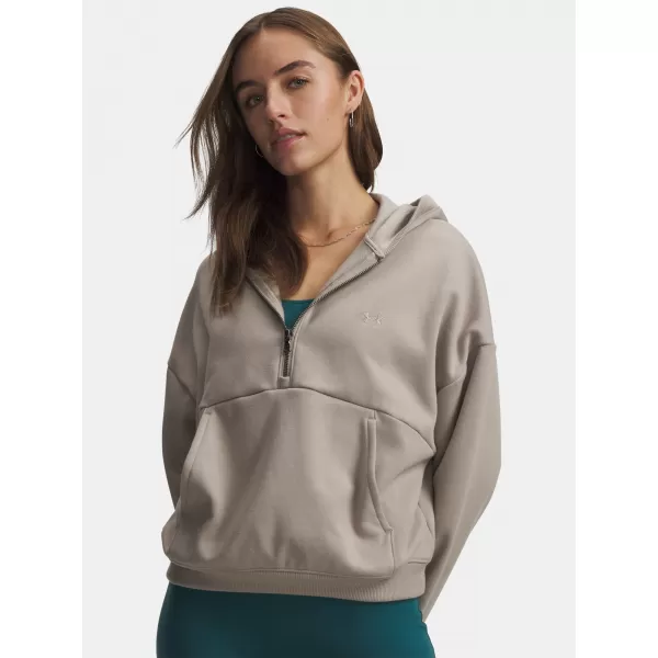  Ženski sweatshirt UNDER ARMOUR ICON FLEECE HZ HOODIE 6012843-203 SMEĐA 