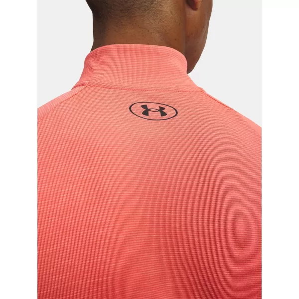  Muška majica kratkih rukava UNDER ARMOUR TECH TEXTURED 1/2 ZIP 1382797-690 CRVENA 