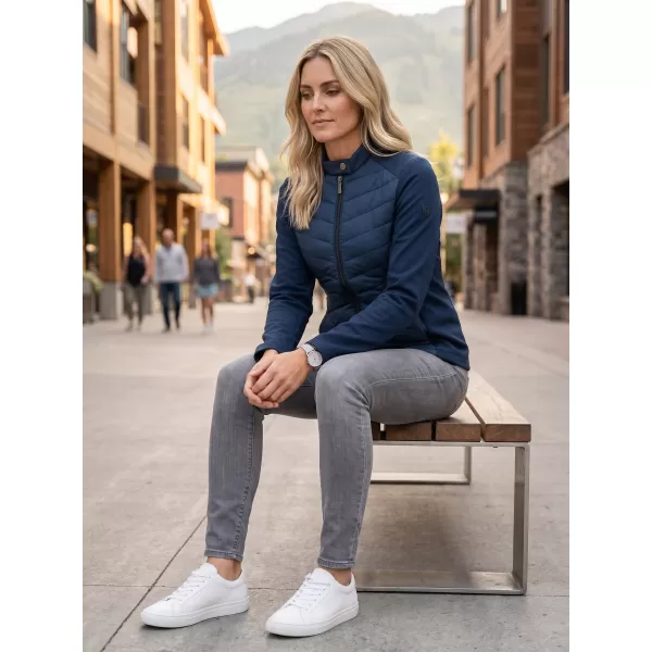  Ženska hibridna jakna MALFINI PREMIUM CROSS 556 TAMNOPLAVA 