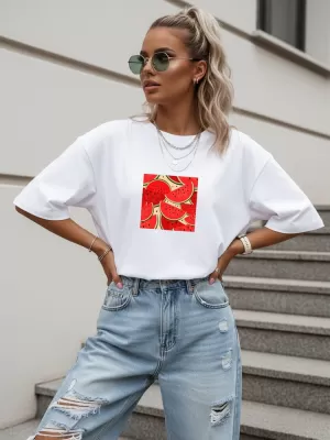 Ženska majica kratkih rukava DSTREET NX9001RY-WH-O BIJELA