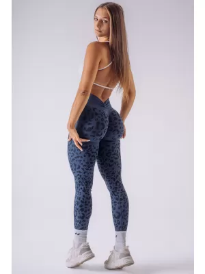 Ženske tajice NEBBIA PRIMAL 849 TAMNOPLAVI LEOPARD