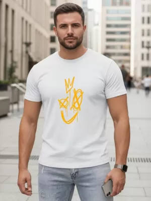 Muška majica kratkih rukava DSTREET NX0138R-WH BIJELA