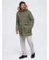 Muška parka OMBRE OM-JALJ-0310 TAMNOMASLINASTO