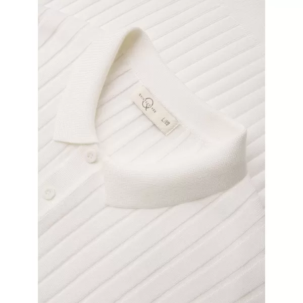  Muška majica s kragnom OMBRE OM-POSS-0169 SLOMLJENO BIJELO 