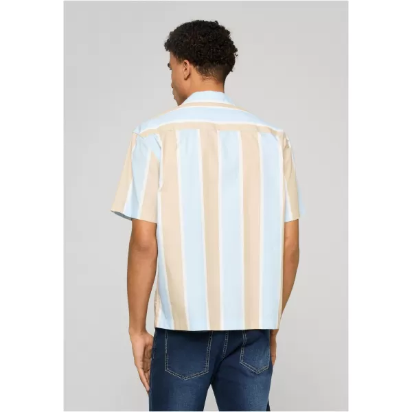  Muška košulja URBAN CLASSICS TB8429-22411 MOKRI PIJESAK/SMRZNUTO PLAVO 
