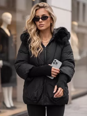 Ženska jakna DSTREET TY5995 CRNA