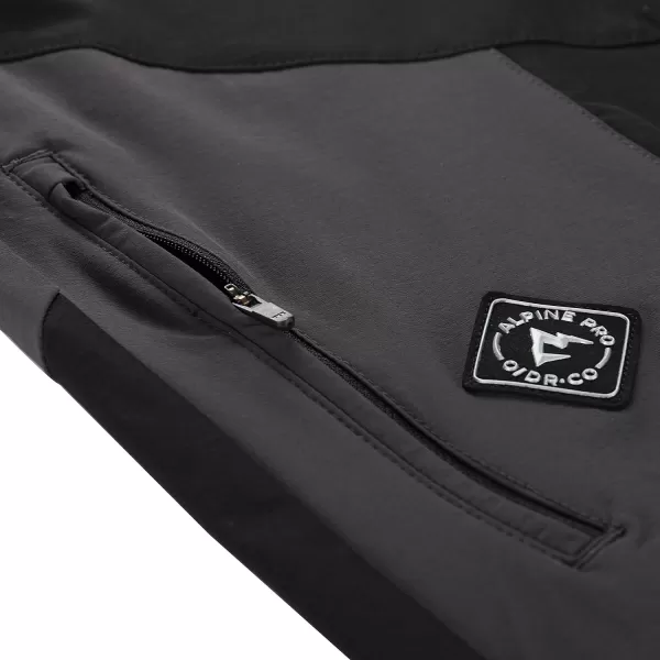  Muške softshell hlače ALPINE PRO AKAN 3 CRNA 