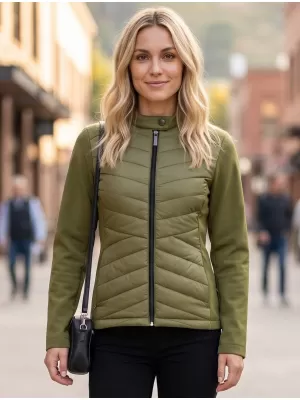 Ženska hibridna jakna MALFINI PREMIUM CROSS 556 AVOKADO ZELENI