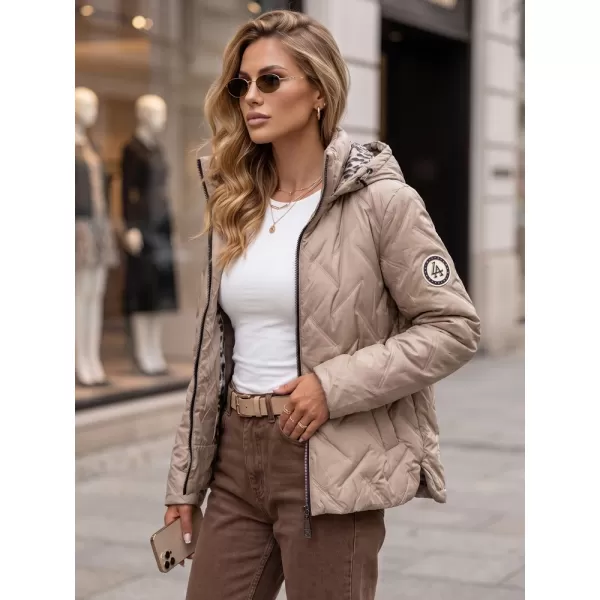 Ženska jakna DSTREET TY5774 KARAMELA