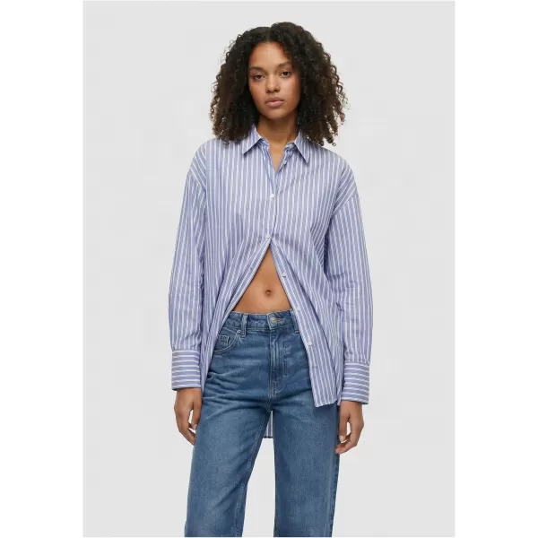  Ženska bluza URBAN CLASSICS TB8543-03326 PLAVO/BIJELO 