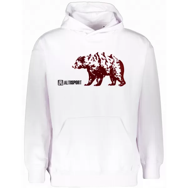  Muški sweatshirt ALTISPORT ALM193422 BIJELA 