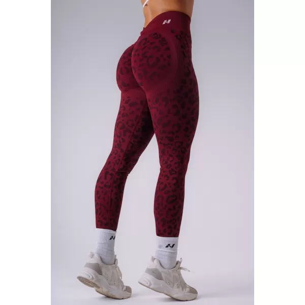  Ženske tajice NEBBIA PRIMAL 849 BORDO LEOPARD 