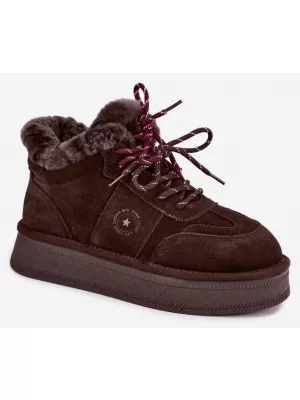 Ženski snjegovići BIG STAR SHOES UU274312 ČOKOLADA