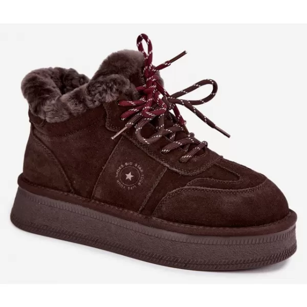  Ženski snjegovići BIG STAR SHOES UU274312 ČOKOLADA 