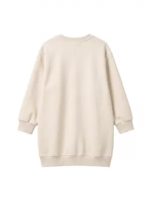 Sweatshirt haljina za djevojčice URBAN CLASSICS UCK8565-02903 BIJELI PIJESAK
