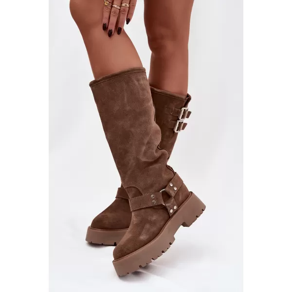  Ženske čizme BIG STAR SHOES OO274A182 BEŽ 