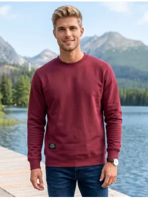 Muški sweatshirt ALTISPORT NP/ALMST43001 TAMNOCRVENA