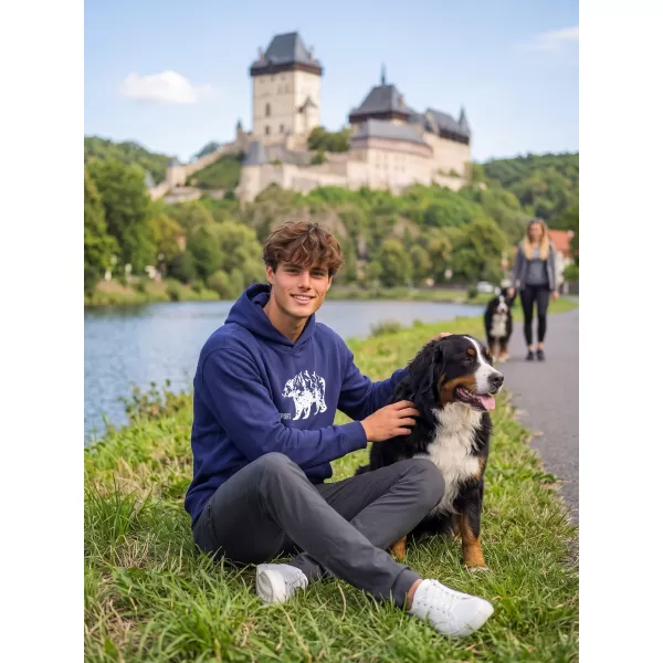  Muški sweatshirt ALTISPORT ALM193422 PONOĆNO PLAVA 