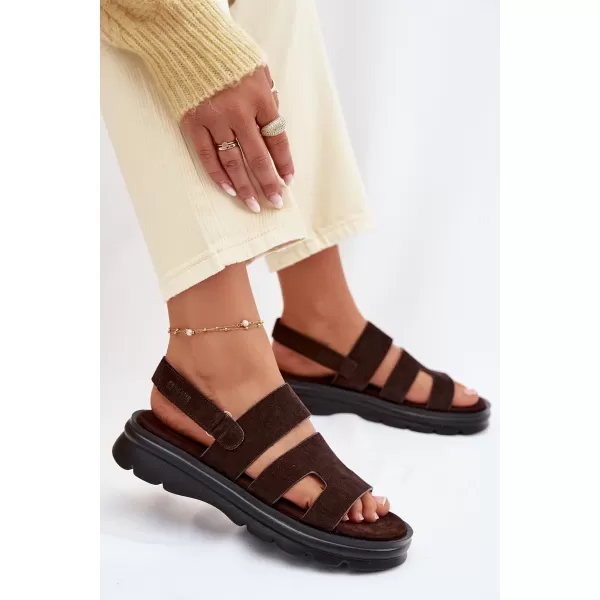  Ženske sandale BIG STAR SHOES TT274483 SMEĐA/BEŽ 