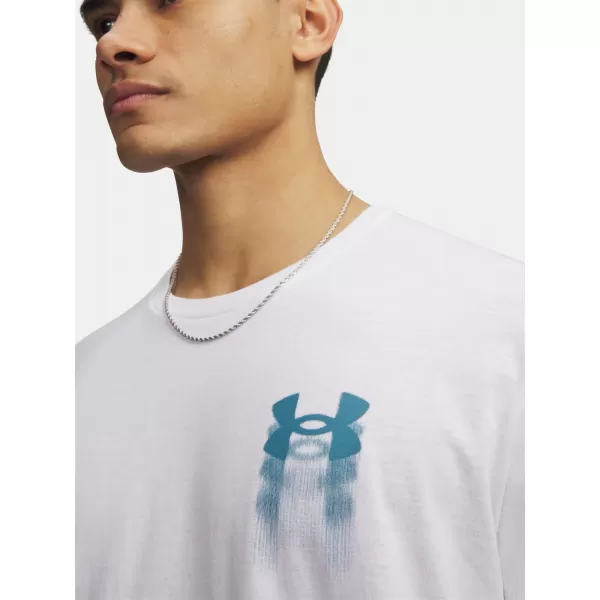  Muška majica kratkih rukava UNDER ARMOUR M BLUR LOGO SS 6009245-100 BIJELA 