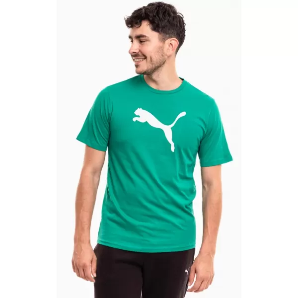  Muška majica kratkih rukava PUMA TEAMRISE LOGO JERSEY COTTON 658705-05 SPORT GREEN/ SPORT ZELENA/PUMA BIJELA 