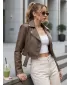 Ženska jakna DSTREET TY5673 SMEĐA