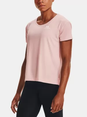 Ženska majica kratkih rukava UNDER ARMOUR UA RUSH ENERGY CORE SS 1365683-685 RUŽIČASTA