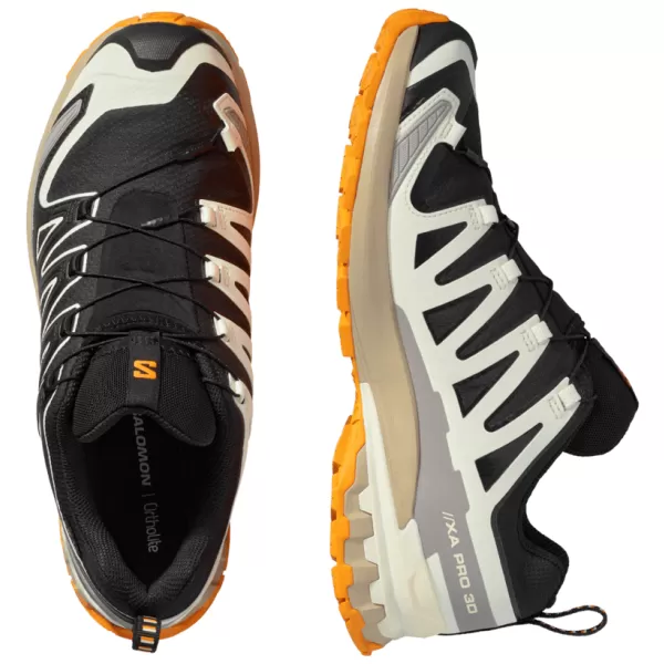  Muške cipele SALOMON XA PRO 3D V9 GORE-TEX L47881900 CRNI/LED OD VANILIJE/KURKUMA 
