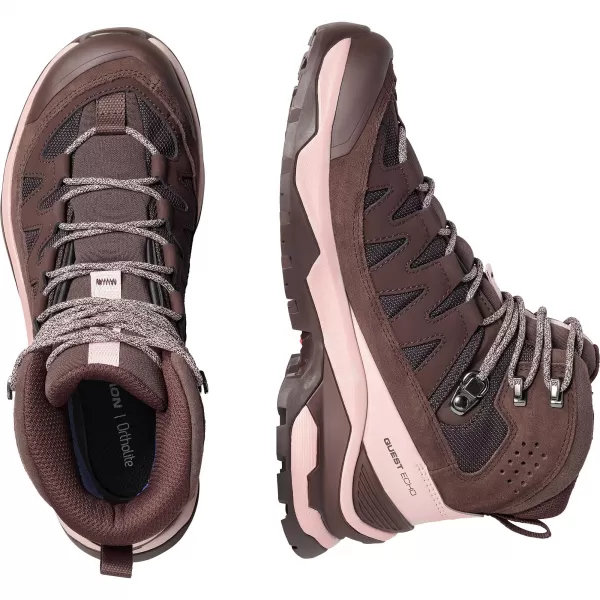  Ženske cipele SALOMON QUEST ECHO GORE TEX L47968500 CRNA KAVA/SJENA SIVA/CRNA 