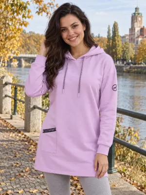 Ženski sweatshirt ALTISPORT IVIE LJUBIČICA