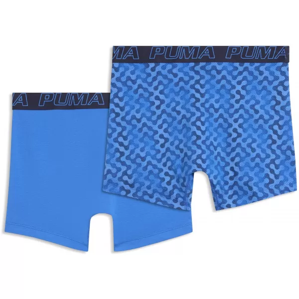  Muške bokserice PUMA MEN GRAPHICAL PRINT BOXERS 2P 94780404 PLAVA KOMBINACIJA 