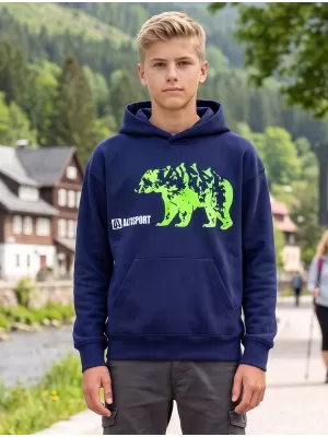 Dječji sweatshirt ALTISPORT ALM193422 PONOĆNO PLAVA