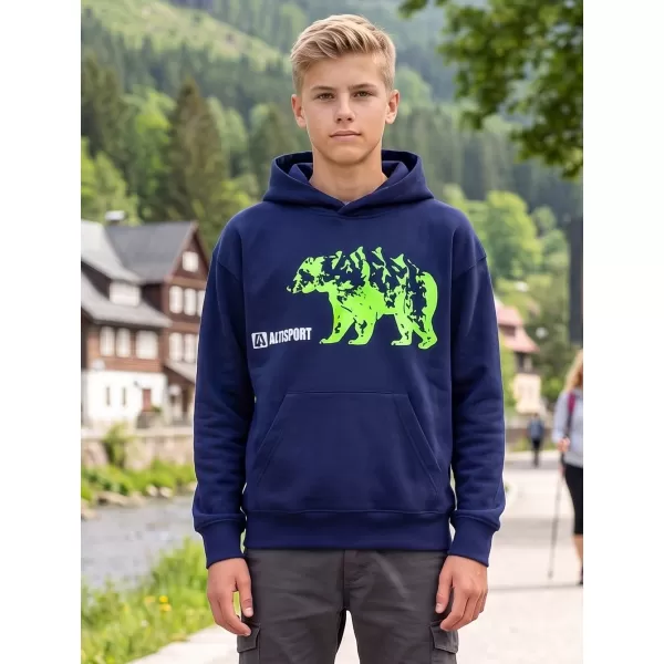  Dječji sweatshirt ALTISPORT ALM193422 PONOĆNO PLAVA 
