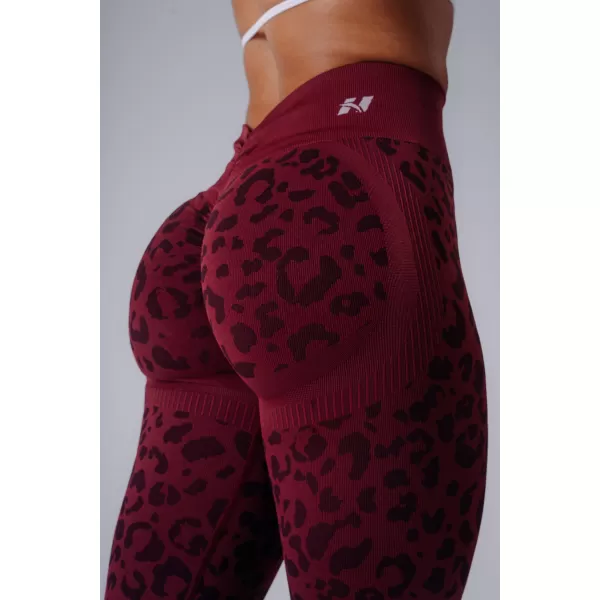  Ženske tajice NEBBIA PRIMAL 849 BORDO LEOPARD 