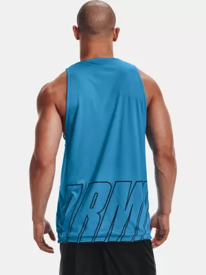 Muška majica bez rukava UNDER ARMOUR UA BASELINE REVERSIBLE TANK 1361899-422 PLAVA
