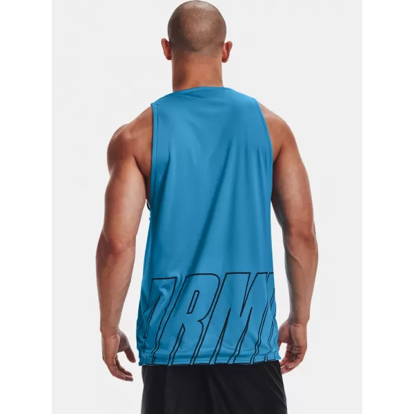  Muška majica bez rukava UNDER ARMOUR UA BASELINE REVERSIBLE TANK 1361899-422 PLAVA 