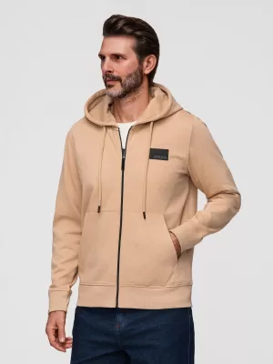 Muški sweatshirt OMBRE OM-SSZP-0256 PIJESAK