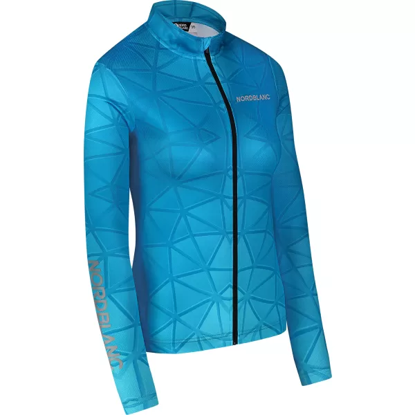  Ženski biciklistički dres NORDBLANC VELOFLOW NBSLF8105 TIRKIZ 