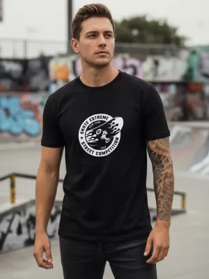 Muška majica kratkih rukava DSTREET NX077R CRNA