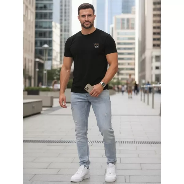  Muška majica kratkih rukava DSTREET NX0125R-BK CRNA 