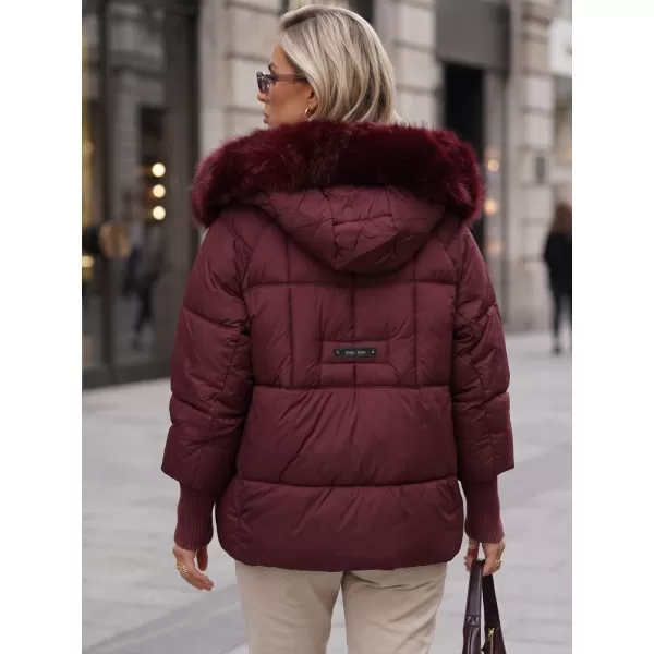  Ženska jakna DSTREET TY5742 TAMNOCRVENA 