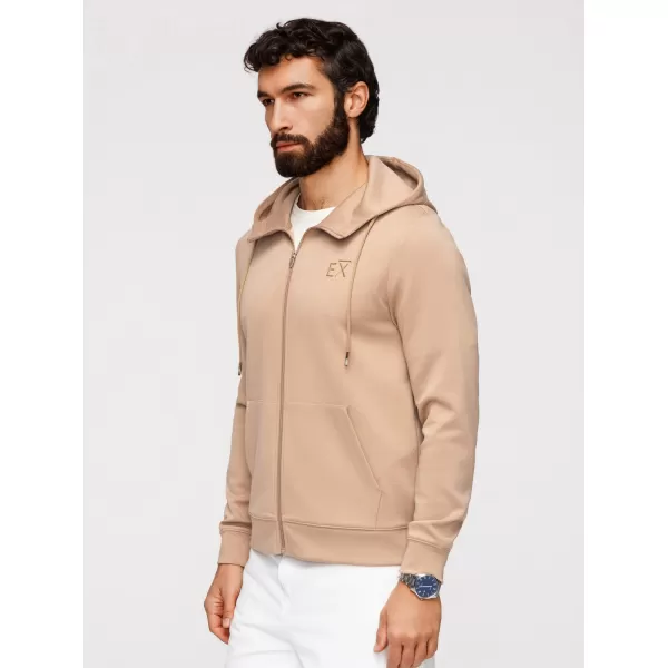  Muški sweatshirt OMBRE OM-SZBC-0196 BEŽ 