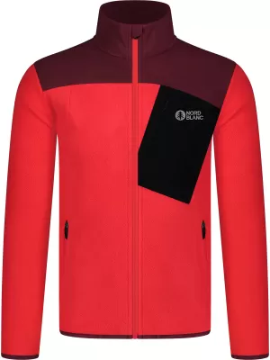 Muški lagani sweatshirt od flisa NORDBLANC CRACKLE NBSFM8373 CRVENA