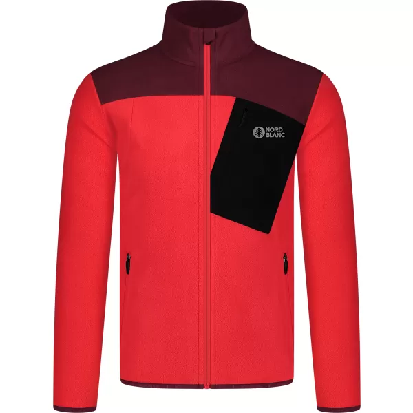  Muški lagani sweatshirt od flisa NORDBLANC CRACKLE NBSFM8373 CRVENA 